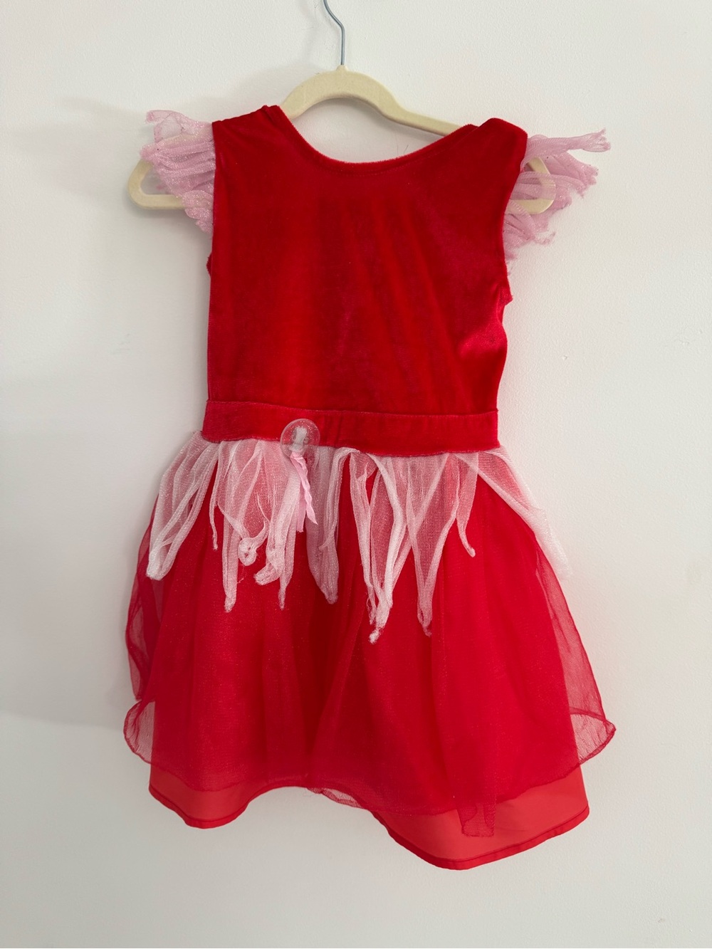 Peppa Pig Red Costume Dress Pink Tulle Girl Small